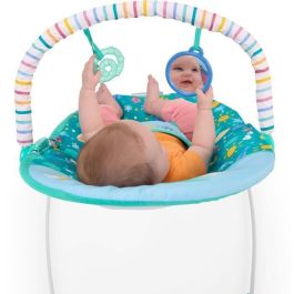 DISNEY BABY BRI0074451175013 Hamaca para bebé Stitch con Arco de juguetes extraíbles y Vibraciones, 0-6 meses
