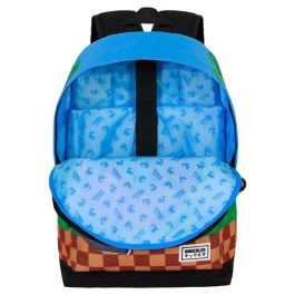 Karactermania Mochila HS FAN 2.2 Knuckles Run 31 x18 x44 cm Ripstop Multicolor Urbana Compartimento Principal Bolsillo Frontal Repelente Líquidos Correas Acolchadas