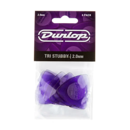 Dunlop Pack 24 Púas Tri Stubby Light Purple 2.00 Mm