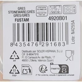 Plato Hondo Fustam 21 cm - Inde (18 Unidades) Plato Hondo Fustam 21 cm - Inde (18 Unidades)