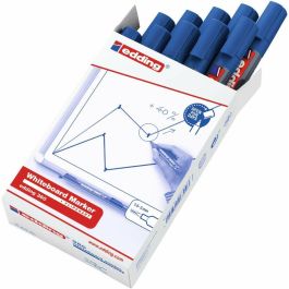 Marcador Pizarra Edding 360 Conico Azul (Set de 10)