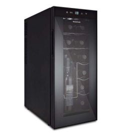 VINOTECA TAURUS PTWC-12 - 12 BOTELLAS - 65W - 8-18ºC - PUERTA CRISTAL - ILUMINACIÓN AZUL INTERIOR