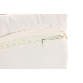 DKD Home Decor India 24 Cojín Boho Crudo Natural 45 x 45 cm Algodón Bordado a Mano (2 Unidades)