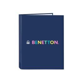 Carpeta de anillas Benetton Cool Azul marino A4 26.5 x 33 x 4 cm Precio: 4.49999968. SKU: B12Q6ZVGYF