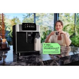 Cafetera con molinillo - BEKO - CEG7304X - 1350 W - 19 bares - Pantalla táctil a color Cafetera con molinillo - BEKO - CEG7304X - 1350 W - 19 bares - Pantalla táctil a color