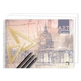 Bloc De Dibujo Pacsa Art Con Espiral Liso A3+ 140G 20H (Set de 5) Precio: 28.9500002. SKU: B1GXY4X275