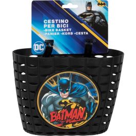 Cesta Infantil para Bicicleta Batman CZ10961 Negro/Amarillo