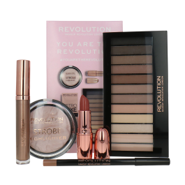 Set Makeup Revolution: Redemption, Eyeshadow Palette, 12 Shades + Strobe, Highlighting, Highlighter Cream, Moon Glow Lights, 7.5 g + Makeup Revolution, Liquid Lipstick, 5.5 ml + Lasting Kiss, Cream Lipstick, Chauffeur Nude, 3.2 g + Makeup Revolution, Prec Precio: 13.50000025. SKU: B1EVQ4CCMC