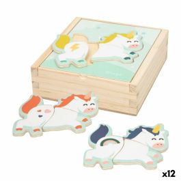 Puzzle Infantil de Madera Mr. Wonderful Unicornio + 3 Años 3 Piezas (12 Unidades) Precio: 37.50000056. SKU: B1C8BJZZKZ