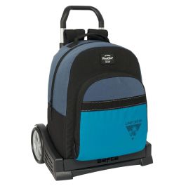 Mochila Escolar con Ruedas BlackFit8 California Azul Negro 32 x 42 x 15 cm Precio: 28.9500002. SKU: B18J6FDD6G