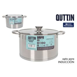 Hermes Cacerola de Acero Inoxidable para Inducción 26 cm (8 L) con Tapa Qt (4 Unidades)