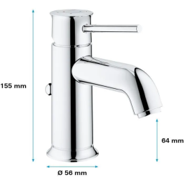 Grohe Mezclador Monomando de Lavabo Tamaño S