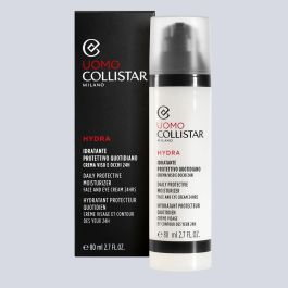 Collistar UOMO HYDRA Crema Hidratante Protector Diario para Hombre Piel Seca/Sensible con Hydra Face & Eye Complex 80 ml