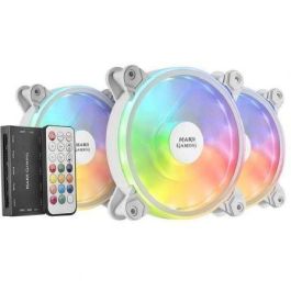 Pack 3 Ventiladores Mars Gaming MFXKITW/ 12cm + HUB + Mando a Distancia
