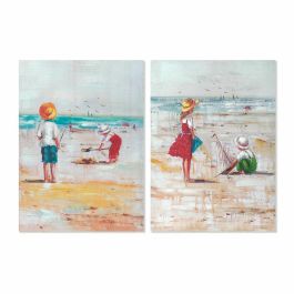 Cuadro DKD Home Decor Playa Niños (50 x 2,5 x 70 cm) (2 Unidades) Precio: 32.69000009. SKU: B1GM9DJJ44
