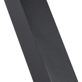 Mesa Comedor Marrón-Negro Dm-Metal 160 X 90 X 76 cm