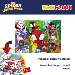Set de 4 Puzzles Spidey 35 x 1,5 x 25 cm 48 Piezas (6 Unidades)
