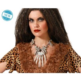 Collar Con Manos Esqueléticas Y Huesos En Tonos Gris Piedra Para Cavernícola Precio: 2.50000036. SKU: B13VLR8AG4