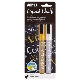 Marcador Pizarra Apli Chalk Conico 5.5 Mm Oro/Plata Blister De 2 Precio: 11.133452. SKU: B1EX2DX4QS
