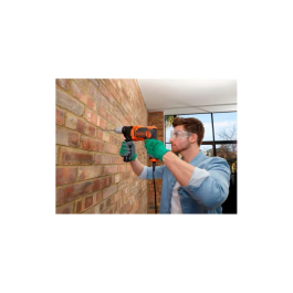 Black+Decker Taladro Percutor 850W 230V con Cable 3m, Velocidad Variable 0-3100 rpm, Percusión 54400 BPM, Maletín, Mango Lateral y Brocas