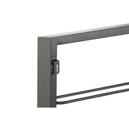 DKD Home Decor Botellero de Pared Loft para 8 Botellas de Vino, Estantería Metálica Negro 120x42x6 cm, Pack de 2 DKD Home Decor Botellero de Pared Loft para 8 Botellas de Vino, Estantería Metálica Negro 120x42x6 cm, Pack de 2