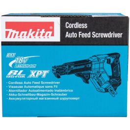 Makita DFR552Z Atornillador de Tornillos Automático Inalámbrico sin Escobillas 18V - Pistola Atornilladora de Yeso