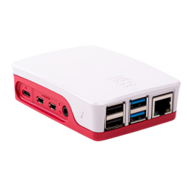 Raspberry Pi 1876751 accesorio para placa de desarrollo Funda Rojo, Blanco