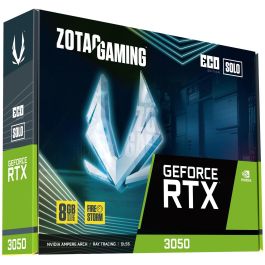 Zotac GAMING GeForce RTX 3050 Eco Solo 8GB GDDR6 128bit PCIe x8 4.0 HDMI 2.1 DisplayPort 1.4a - ZT-A30500R-10L