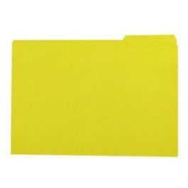 Gio Subcarpeta Con Pestaña Lateral Izquierda Folio Cartulina 250 gr Amarillo Intenso -50U- Precio: 16.50000044. SKU: S8408311