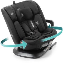 BABYAUTO BAB8435593704172 Silla de coche Across I-Size Isofix Giratoria Reclinable Grupo 0/1/2/3 (40-150 cm) con Reductor Negro