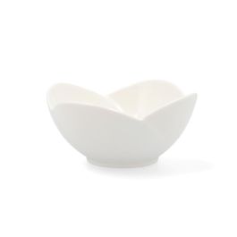 Quid Mini Bol de Porcelana Select Blanco 11 cm, Juego de 6 Unidades, Resistente, Apto Microondas y Lavavajillas