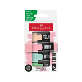 Faber Castell Rotulador Fluorescente Neón Pastel Blíster 4 Unidades Colores Surtidos Precio: 4.49999968. SKU: B18HH3D4WH