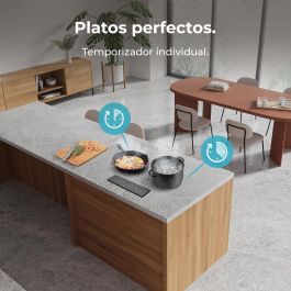 Cecotec Placa de inducción integrable Squad I 4300 7200W FullFlex negra mate Booster