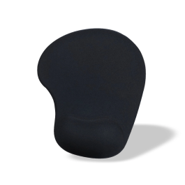 Q-connect Alfombrilla para Ratón con Reposamuñecas de Gel Color Negro 190x230x20 mm