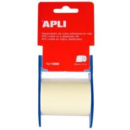 Apli Dispensador Notas Adhesivas Rollo 11595 60 mmx10M Amarillo Pastel Reposicionable Precio: 1.79000019. SKU: BIX11595