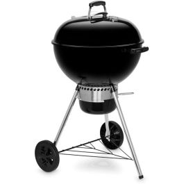 Weber E-5730 BLK Parrilla de Carbón Original Kettle, 57 cm, Termómetro, Función Humo, Negro