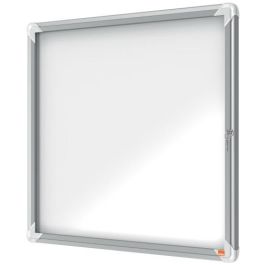 Nobo 1902578 Vitrina de Exterior para 6 x A4 Hojas, Aluminio y Cristal de Seguridad, 732 x 792 mm