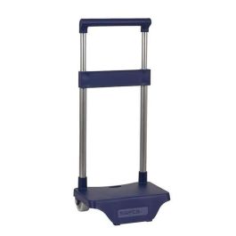 Safta Carro Portamochilas Azul Marino para Niños 3 Años con Ruedas - 67.50x22x17 cm