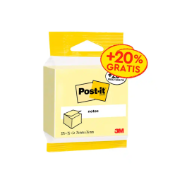 Post-it Bloc de Notas Adhesivas Quita y Pon Cubo 76x76 mm Expositor Suelo 96 Unidades Surtidas 5426-P 2014-UCP 2014-LPP