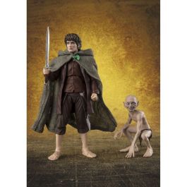 TAMASHII NATIONS Figura S.H. Figuarts Frodo Baggins & Gollum, La Comunidad del Anillo, El Señor de los Anillos, 12-5cm, con accesorios
