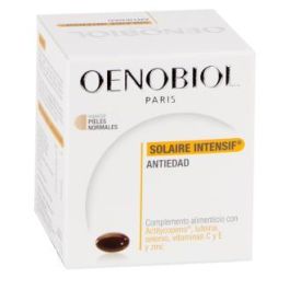 Oenobiol Solaire Intensif Antiedad, Suplemento Piel con Vitamina C y E, Licopeno y Selenio, 30 cápsulas Precio: 108.5000004. SKU: B1APJPJFJL