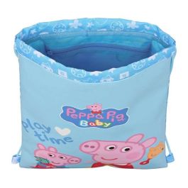 Bolsa Mochila con Cuerdas Peppa Pig Baby (26 x 34 x 1 cm)