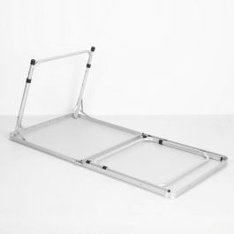 Color Baby Mesa de Camping Plegable Tipo Maletín de Aluminio 120x60 cm con Altura Ajustable 60-70 cm