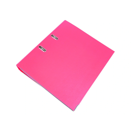 Liderpapel Archivador de Palanca A4 Documenta Forrado PVC Rado Lomo 52 mm Rosa con Compresor Metálico