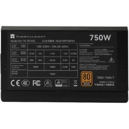 Thermalright TB750S THE0814256016421 Fuente de alimentación para PC 750W 80+ Bronze No modular ATX 3.0 PCI-E Gen5 Negro Thermalright TB750S THE0814256016421 Fuente de alimentación para PC 750W 80+ Bronze No modular ATX 3.0 PCI-E Gen5 Negro