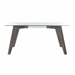 Mesa de Comedor DKD Home Decor Cristal Gris Transparente Madera MDF (160 x 90 x 75 cm) Mesa de Comedor DKD Home Decor Cristal Gris Transparente Madera MDF (160 x 90 x 75 cm)