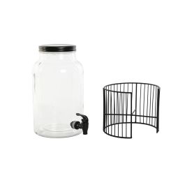 Dispensador Bebidas Basicos DKD Home Decor Negro 21 x 37 x 21 cm