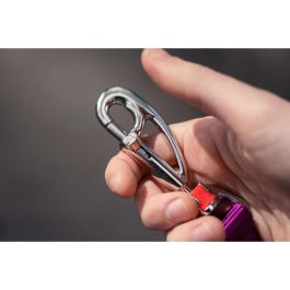 Red Dingo Correa SuperLead Naranja 20mm Ajustable 1.1-1.8m Nylon para Perro Manos Libres Caminar Correr Soporta hasta 30kg Ergo-Clip