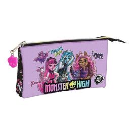 Portatodo Doble Monster High Creep Negro 22 x 12 x 3 cm