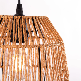 Lámpara Colgante Alexander Ratán Redonda Mediterránea Exótica SKD-P-2014